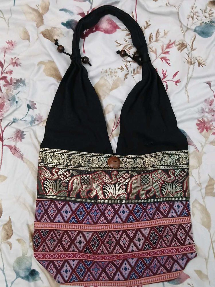 Elephant Print Handbag