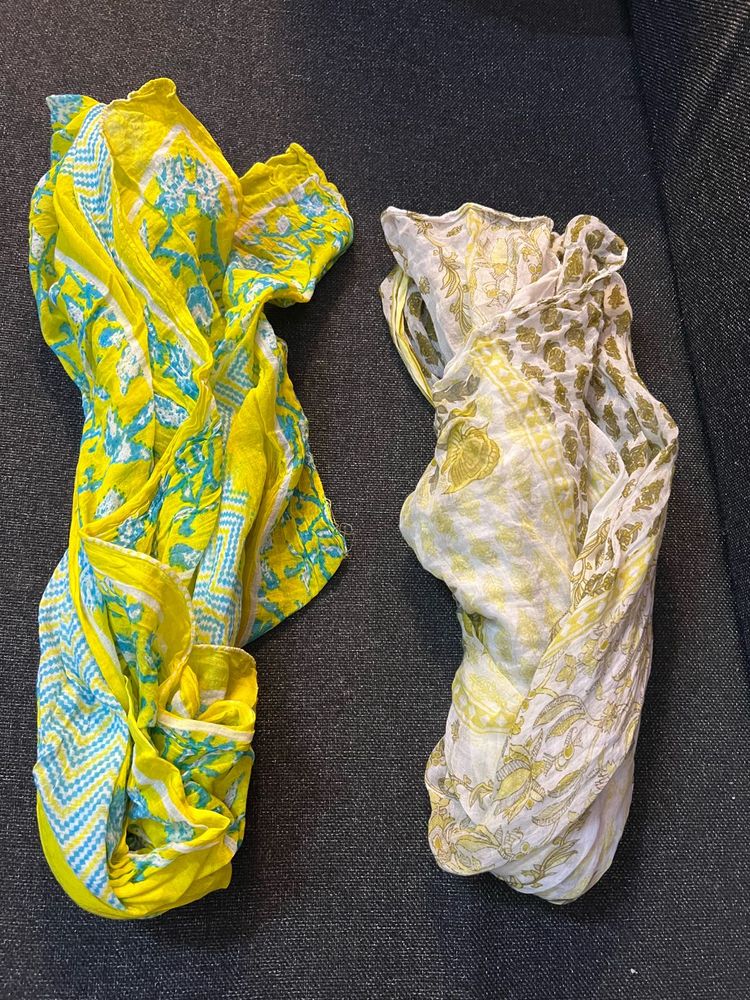 2 Cotton Dupatta I Only Use For Face Covering