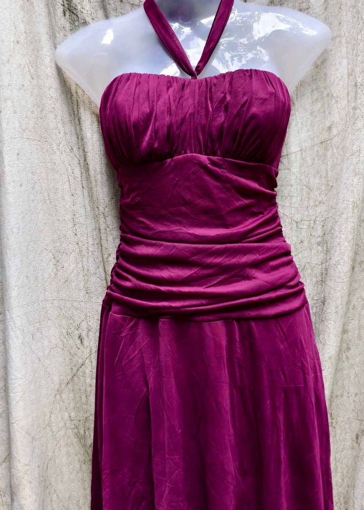 Elegant Purple Party Dress