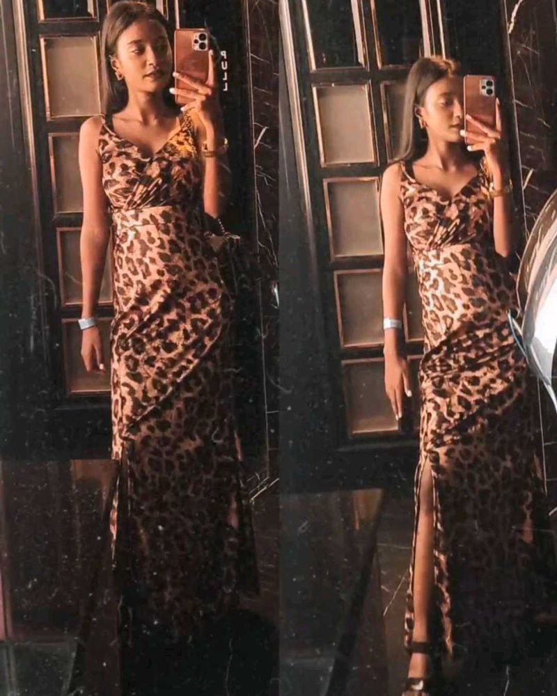 Leopard Print Maxi Dress