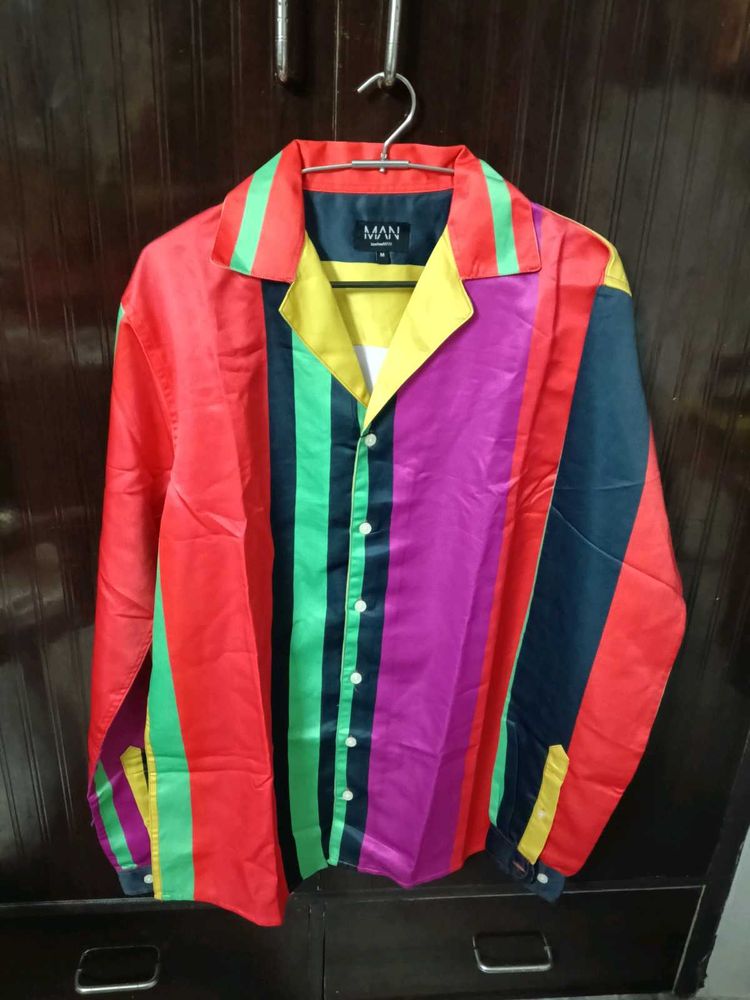 MAN Multi-Color Striped Shirt