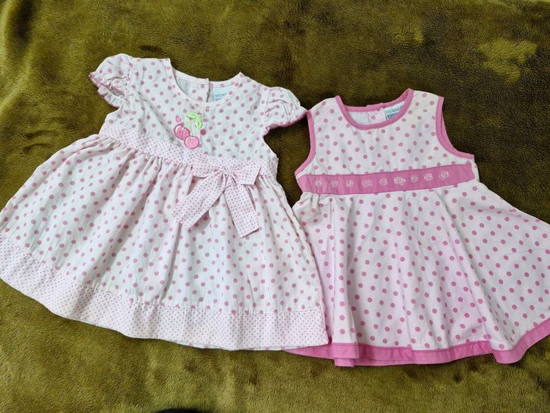 Set Of 2 Baby Dresses 12m