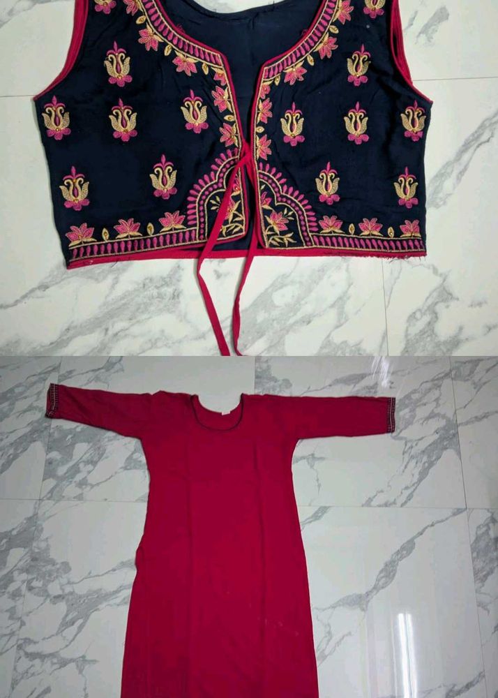 Ethnic Kurta Set with Embroidery