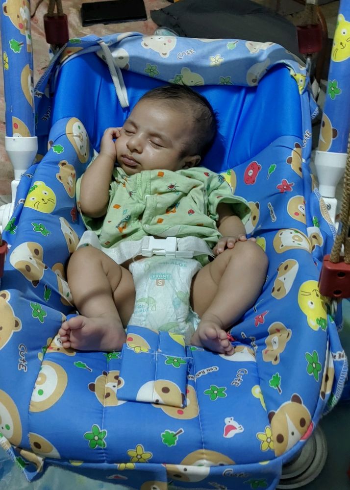 Carry Cot Cum Bouncer - 10 in 1 - Feeding Chair, B