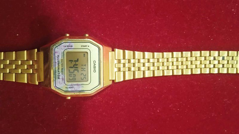 Vintage Casio A158WEA-9 Gold Digital Watch