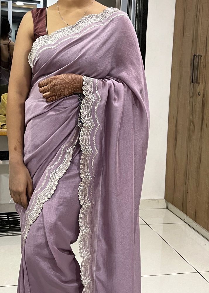 Elegant Lavender Saree
