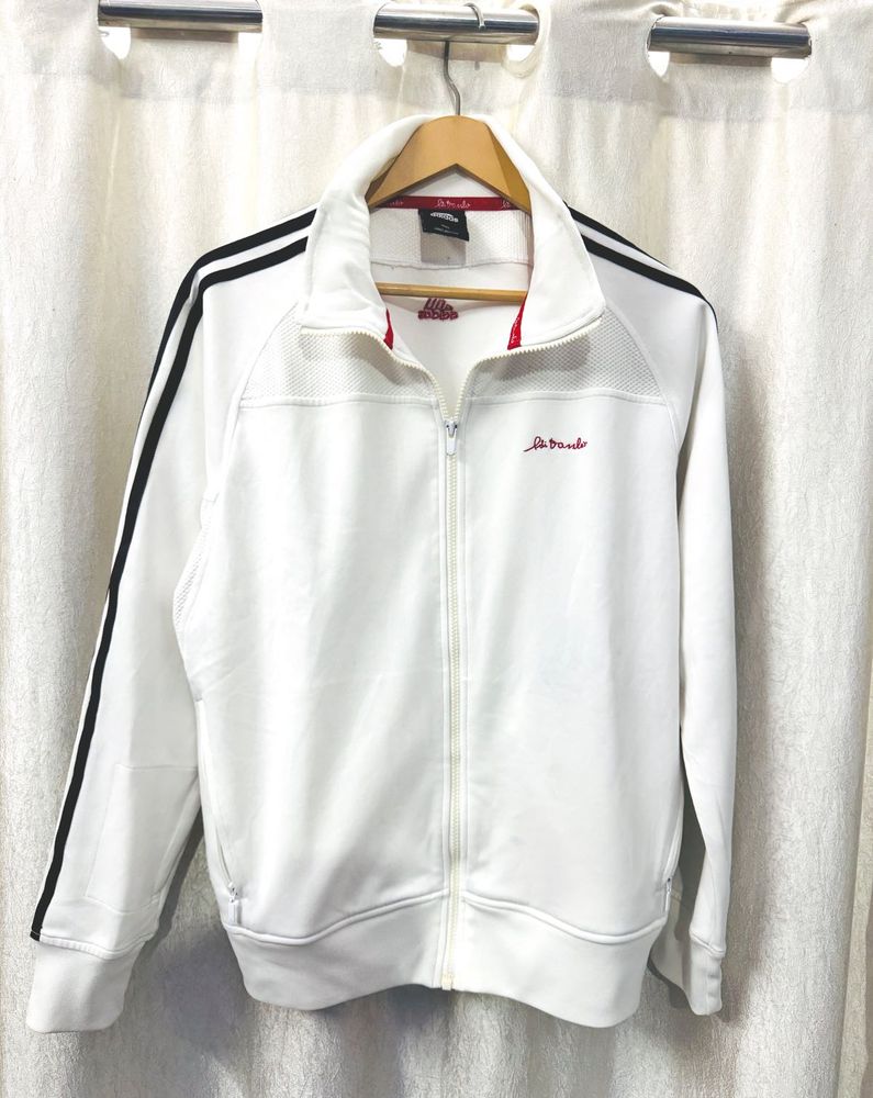 Adidas White Track Jacket