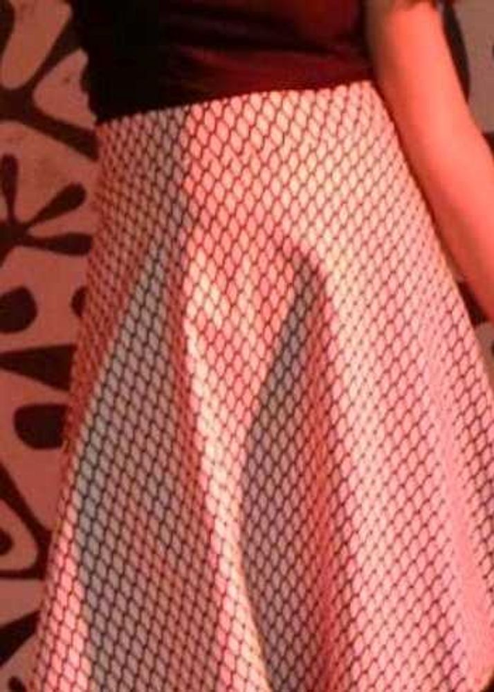 Patterned Mini Skirt