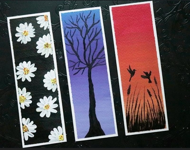 Painted Bookmarks