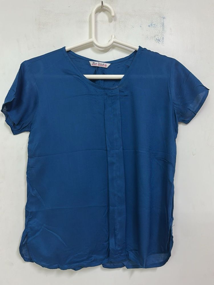 Blue Casual Top