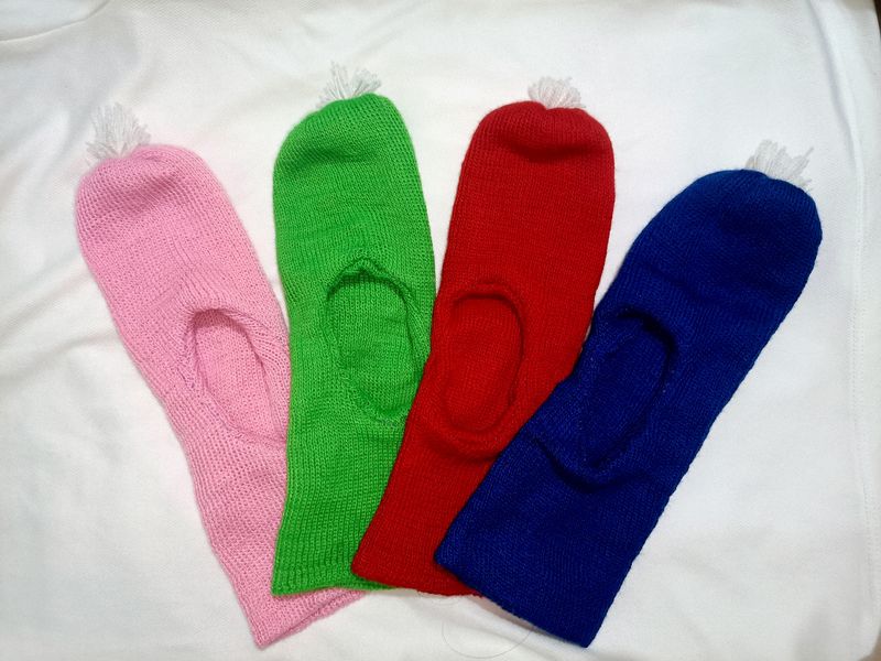 Soft Woolen Monkey Cap For Babies