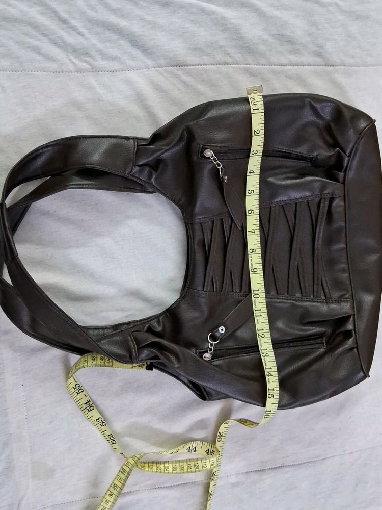 Bag Soft Leather Brown Color New Hai Ple Cash