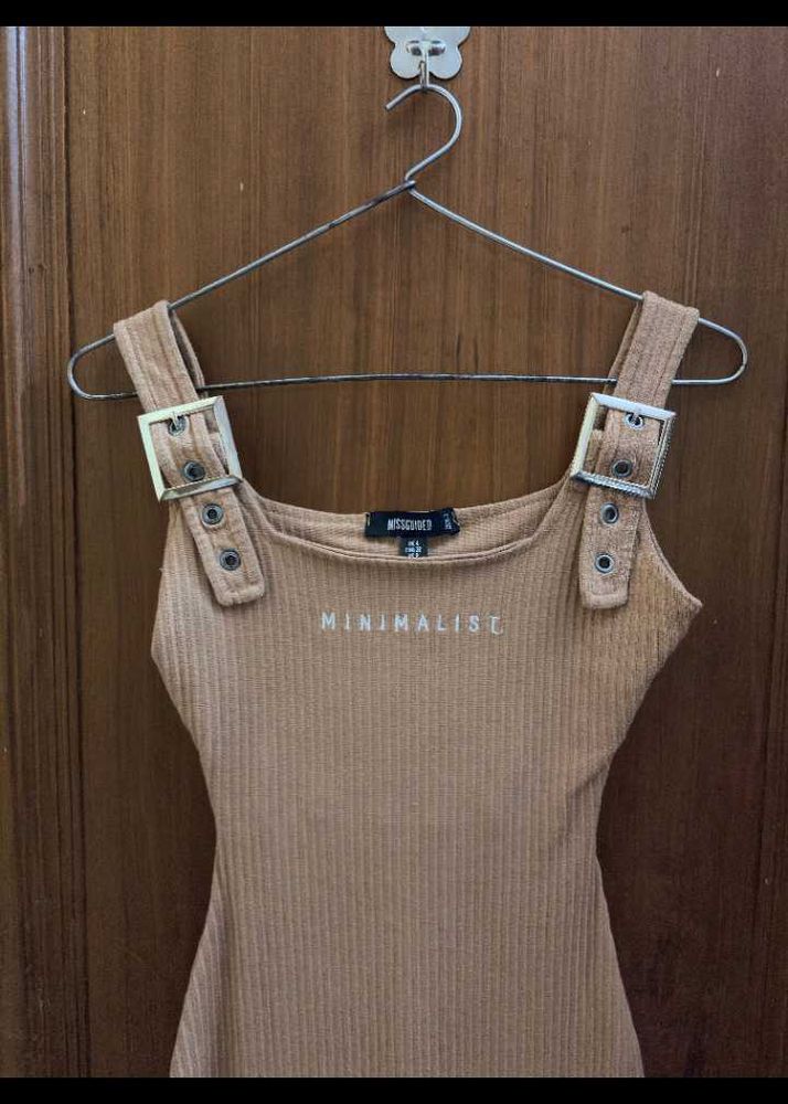 Missguided Ribbed long Dress