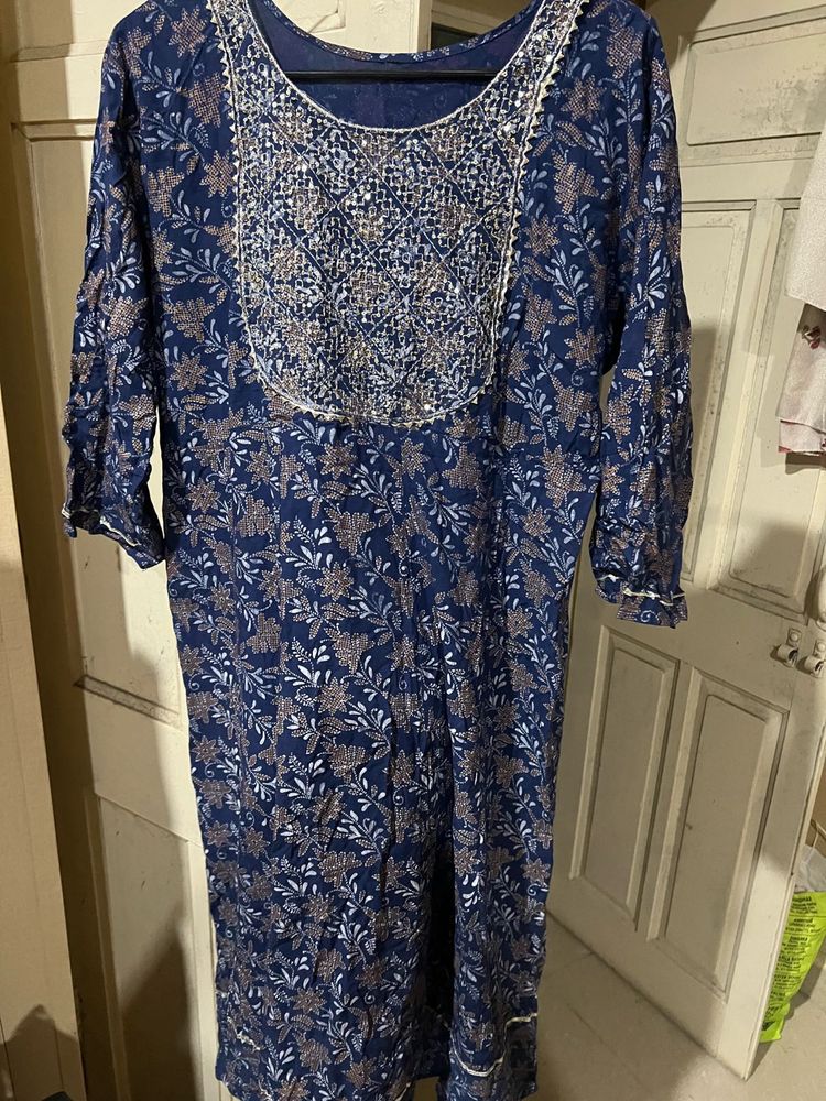 Floral Print Kurta