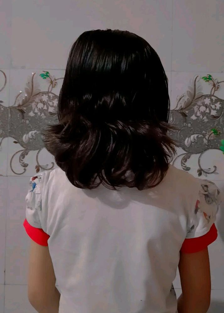Honbon Nakli Hair Synthetic Black Straight🖤