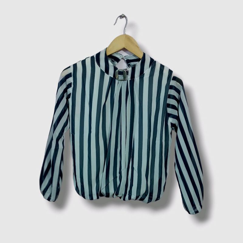 Sonoma Navy Blue Striped Blousen Top (Women&#39;s)