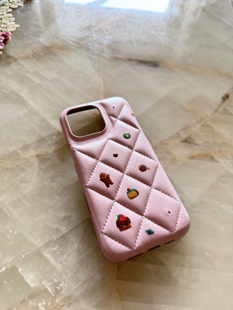 Pink Quilted Phone Case