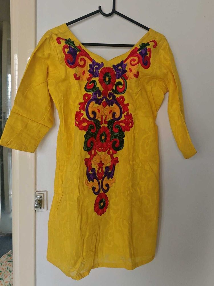 Yellow Kurti