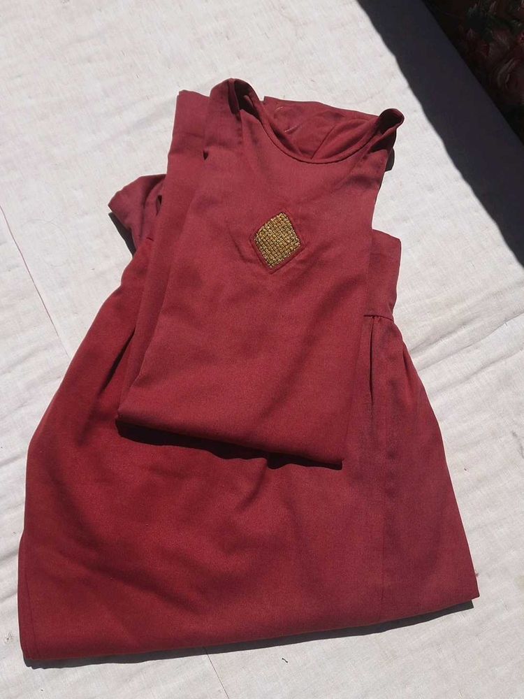 Red Suit with Accent