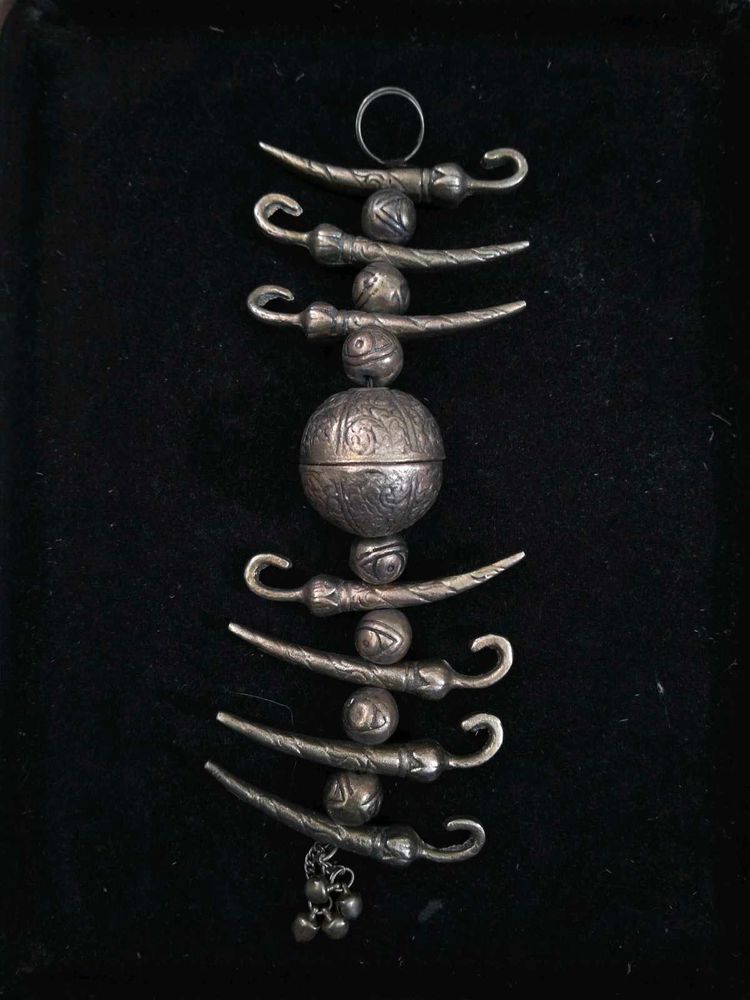 Antique Oxidised Nimbu Mirchi For Good Luck