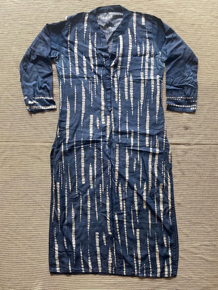 Blue Printed Kurta