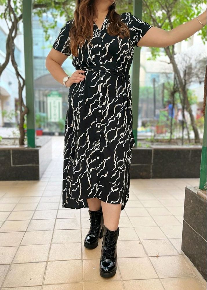 For Neetu Kaur Imported High&#39;low Front Open Dress
