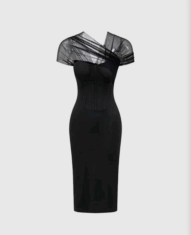 Chic Black Corset Dress