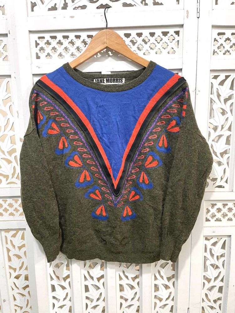 Made In Korea Vintage Patterned Sweater ()