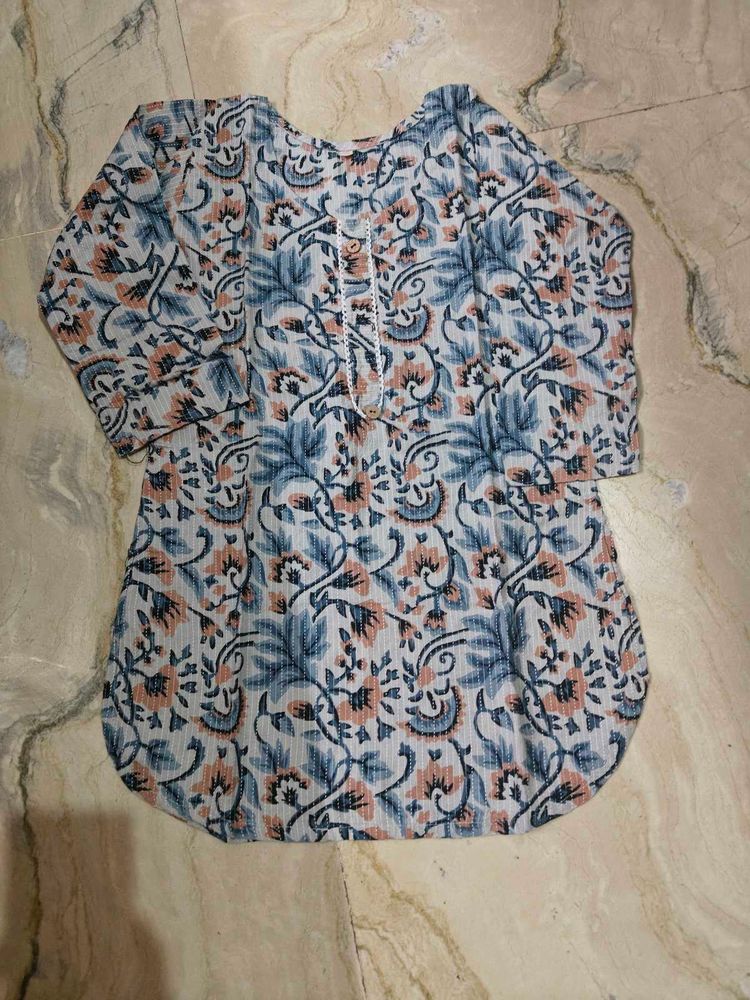 Floral Print Kurta