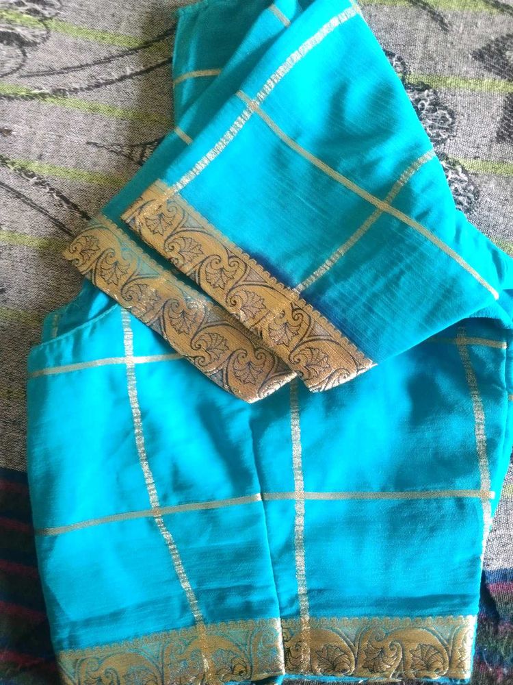 Bluewith Gold Lines