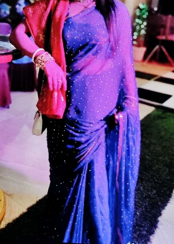 Elegant Blue Saree