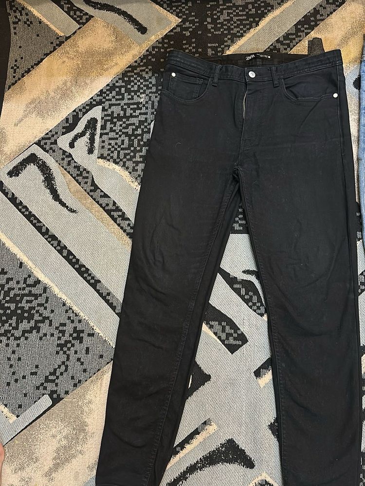 Black Slim Fit Denim Jeans
