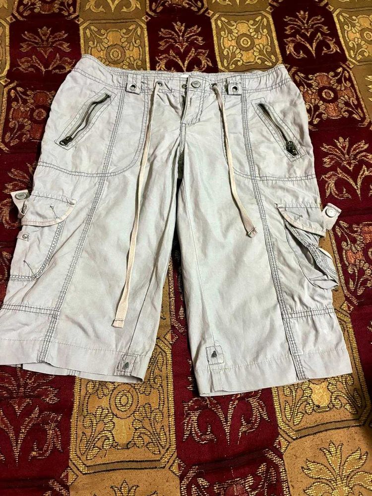 Urban Explorer Cargo Shorts — Light Grey