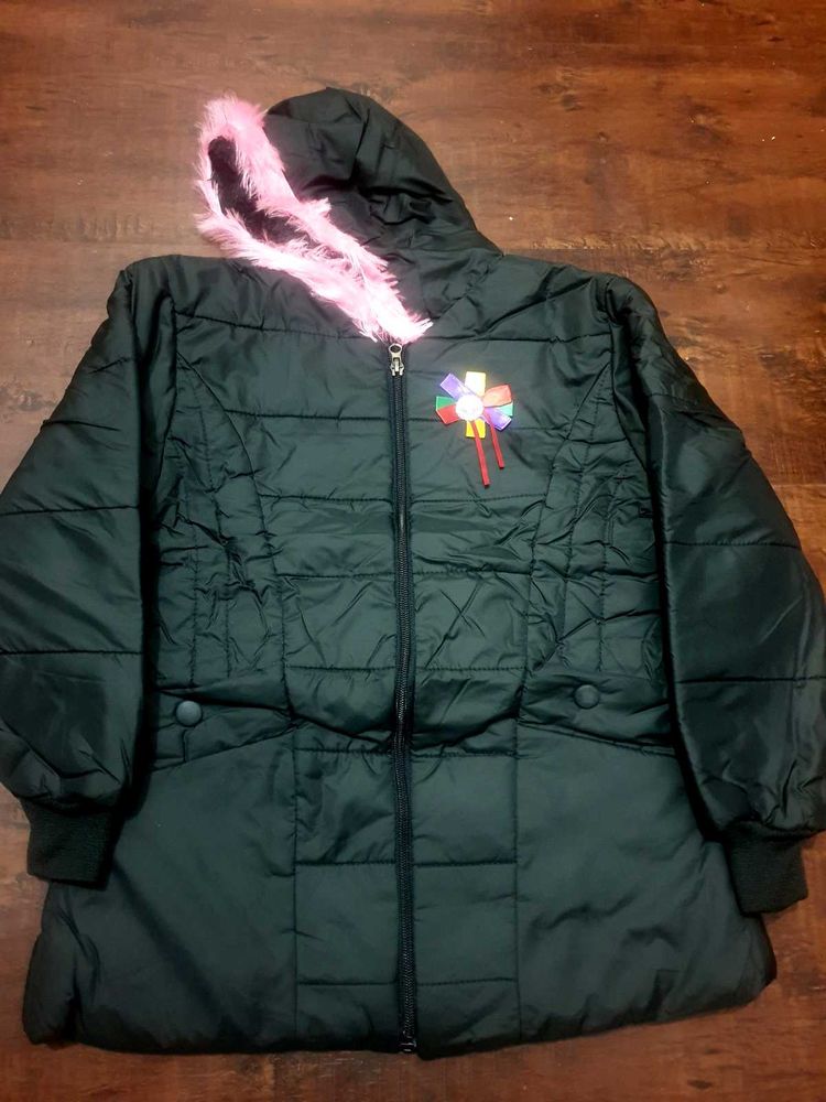 Girls Black Winter Coat