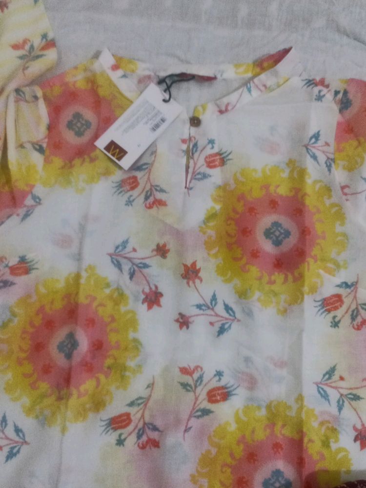 Multi Colour Tie And Die Kurti