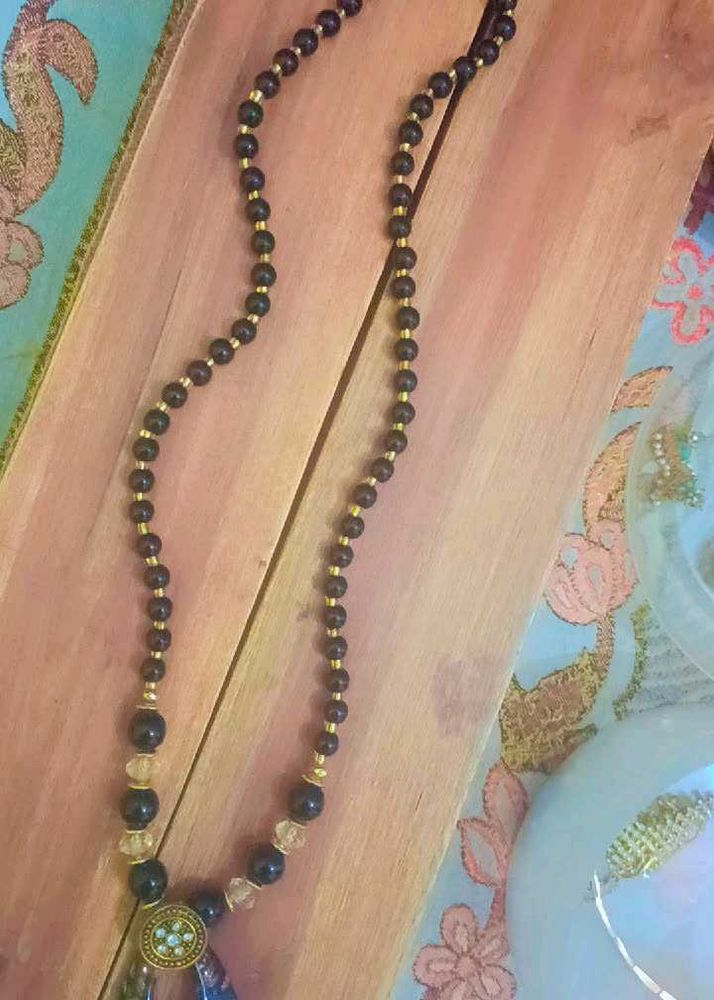 Stylish Fashion Beaded Pendant long Necklace