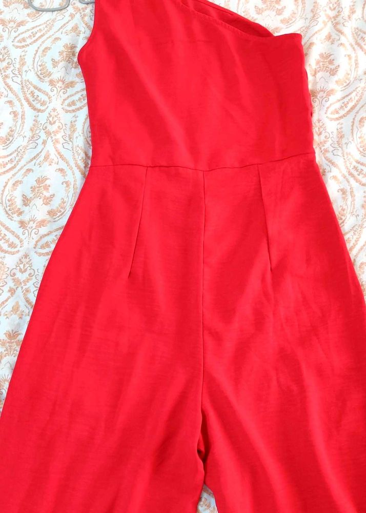 Chic Red Jumpsuit