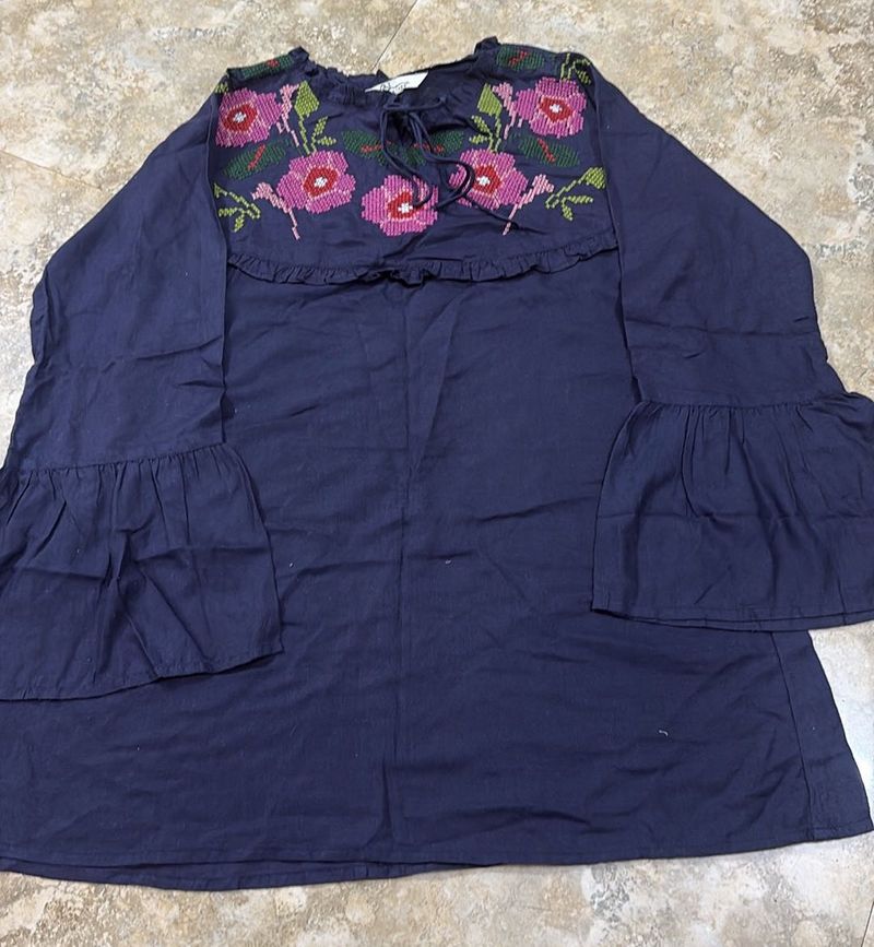 Floral Embroidered Top