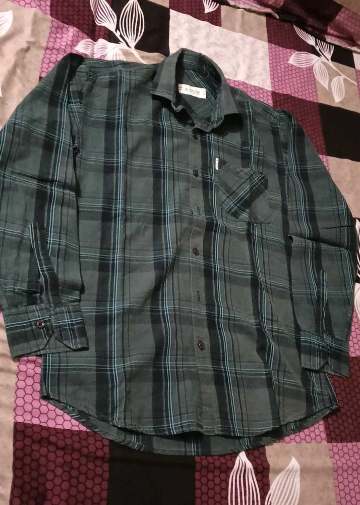 Green Plaid Shirt