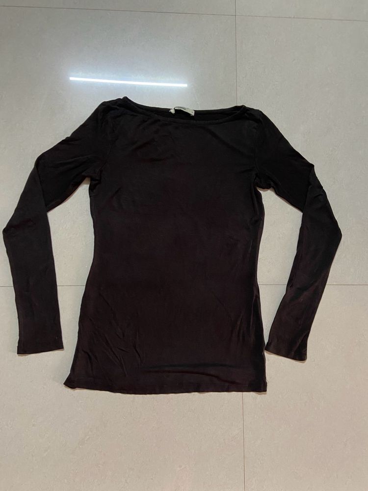 Black Long Sleeve Top