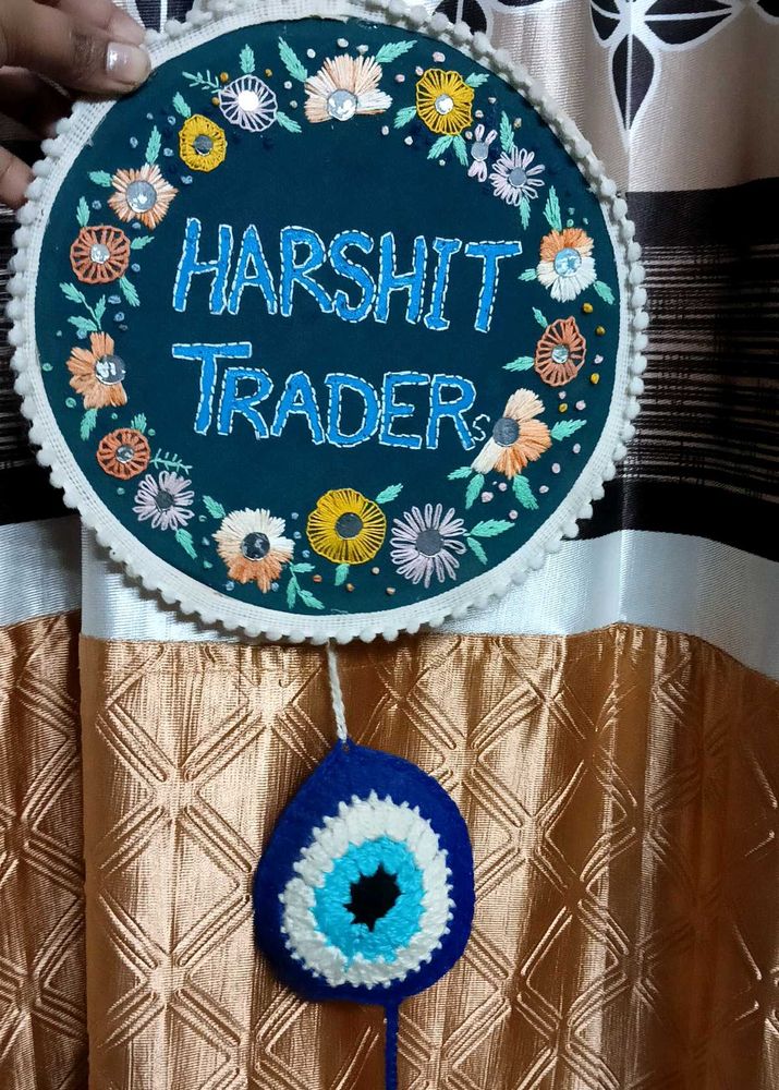 Handcrafted embroidery hoop Floral Wall Decor