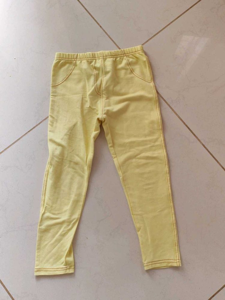 Yellow JusCubs Pants For Girls