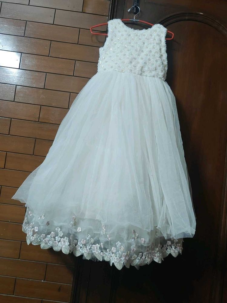 White Tulle Party Dress