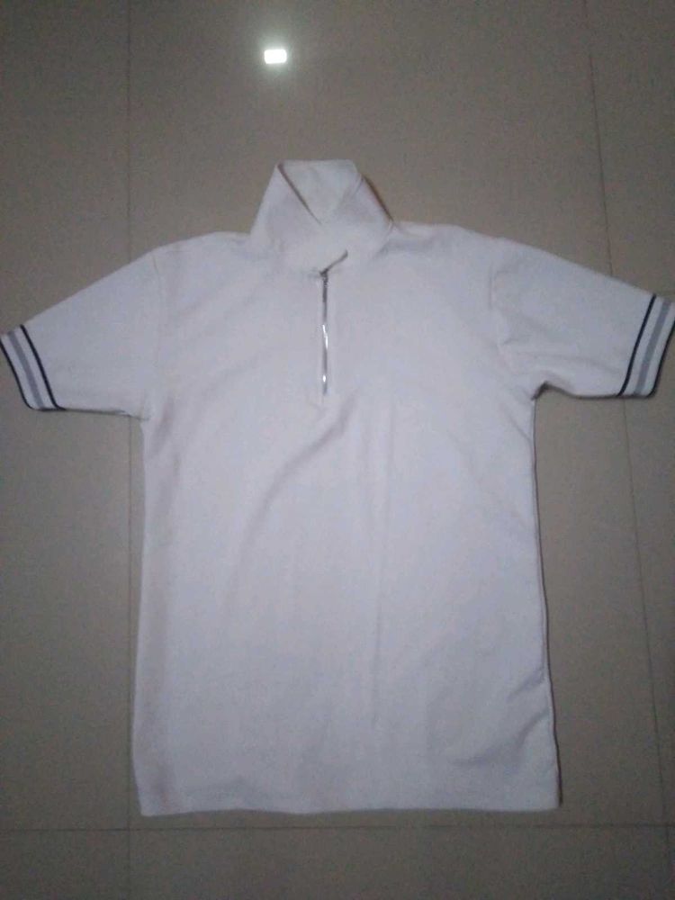 Casual White Polo Shirt