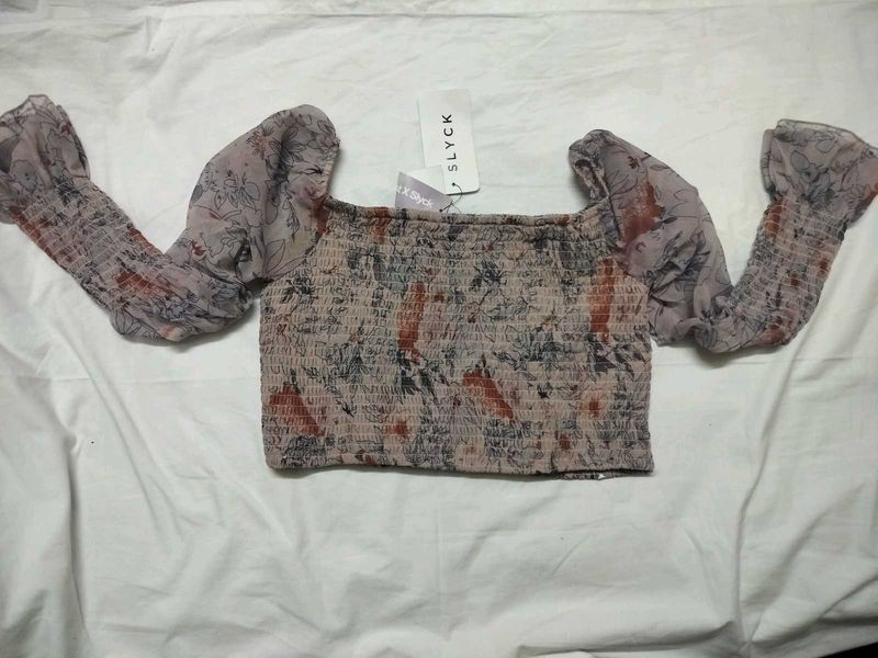 Floral Print Crop Top