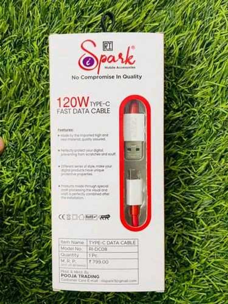 Spark 120W Type-C Fast Data Cable