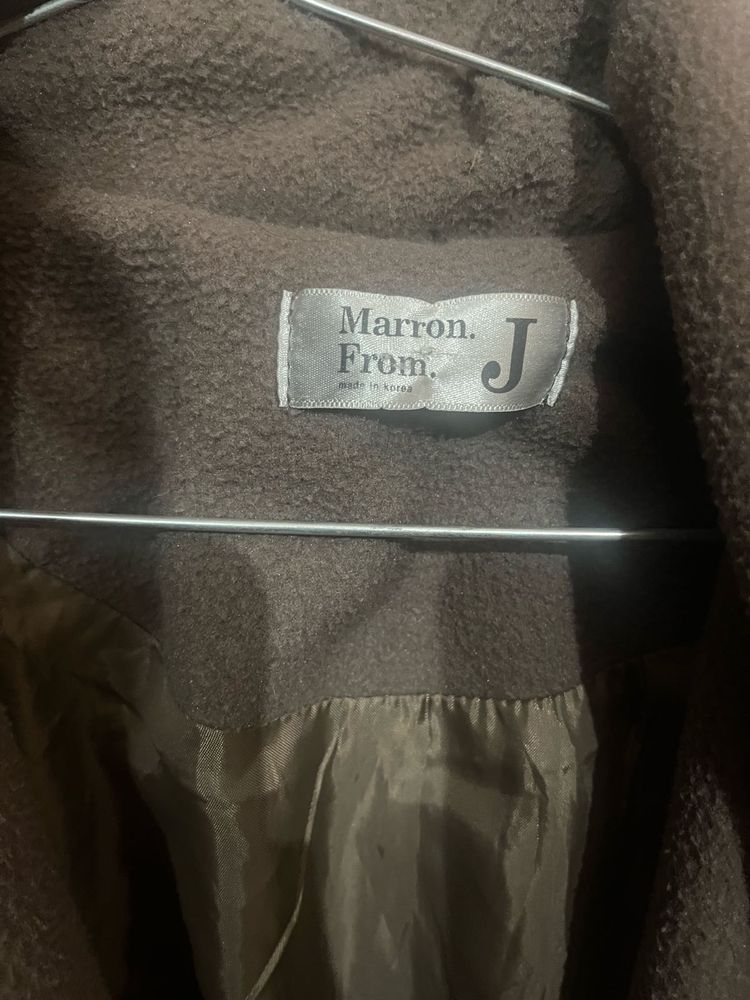 Marron From. J Brown Coat korean coa