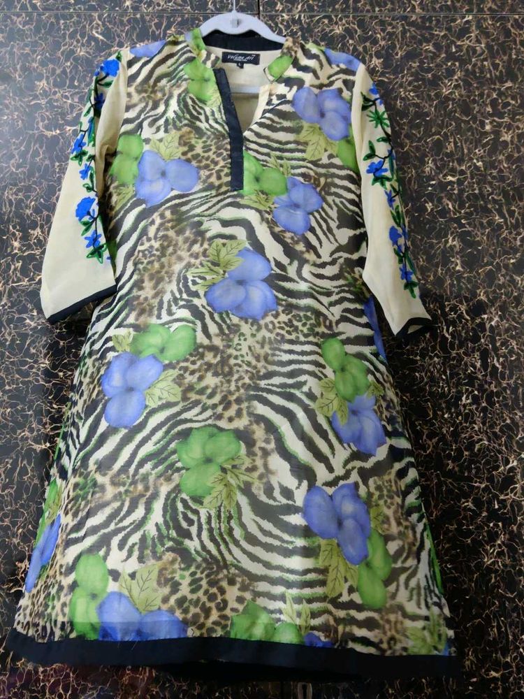 Floral Print Kurta