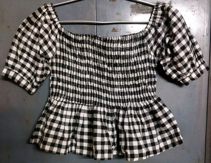 Checkered Top 🖤