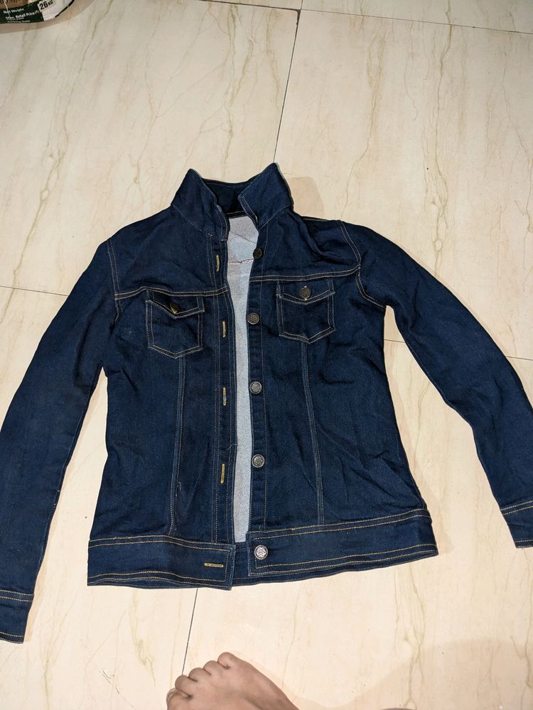 Navy Blue Denim Jacket